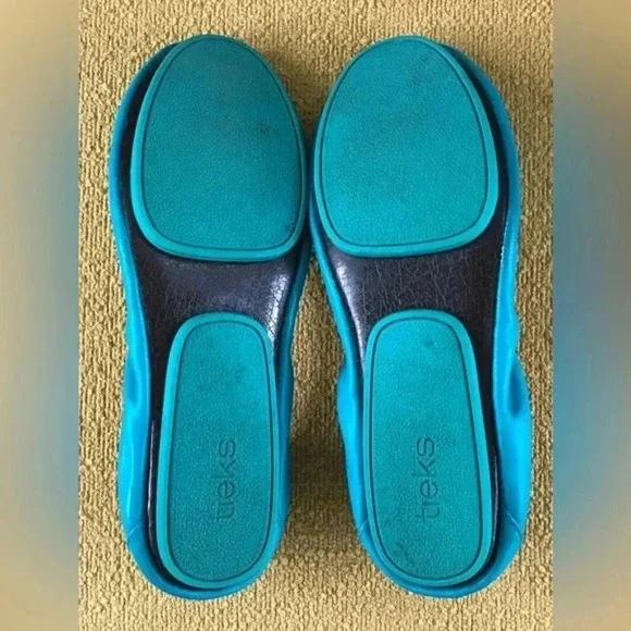 ⚡️FLASH SALE!!!⚡️Turquoise Tieks by Gavrieli Custom Foldable Ballet Flats - Picture 5 of 7